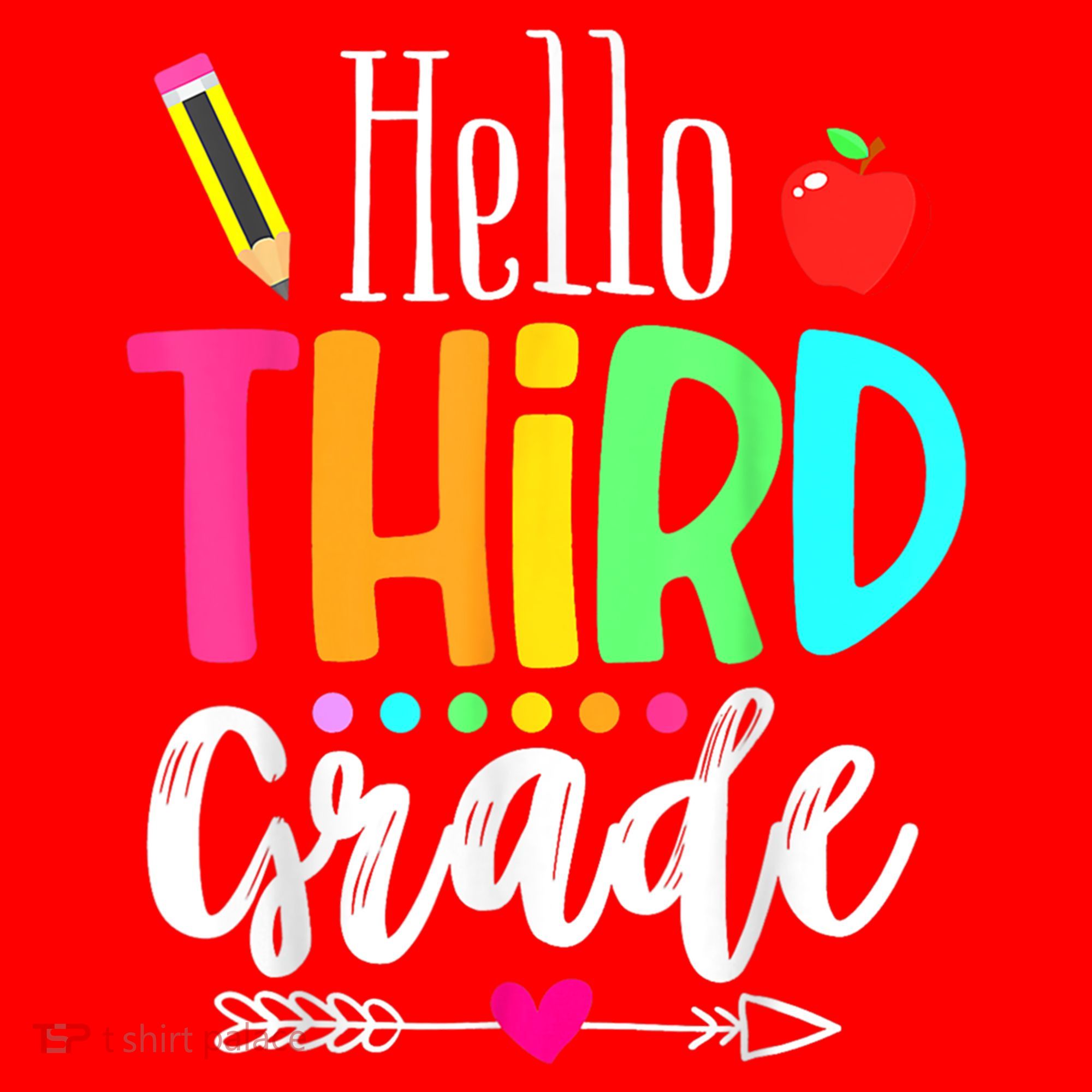 Hello Third 3Rd Grade Team Teacher Student Back To School Gift Santa Hat