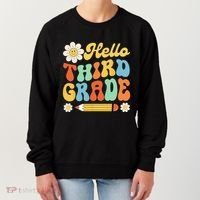 Hello Third 3rd Grade Back To School Teachers Women's Sweatshirt thumb 0