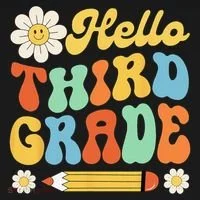 Hello Third 3rd Grade Back To School Teachers Doggie Tank thumb 4