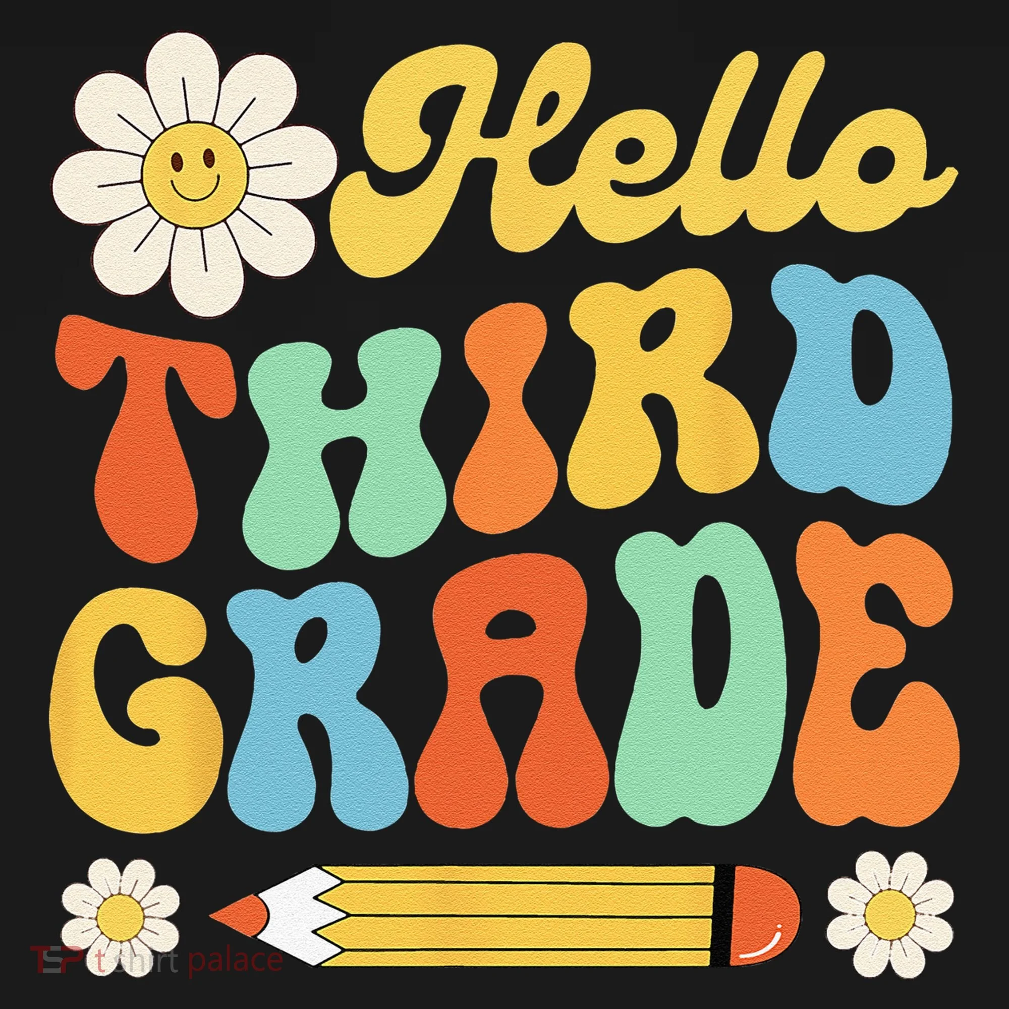 Hello Third 3rd Grade Back To School Teachers Doggie Tank
