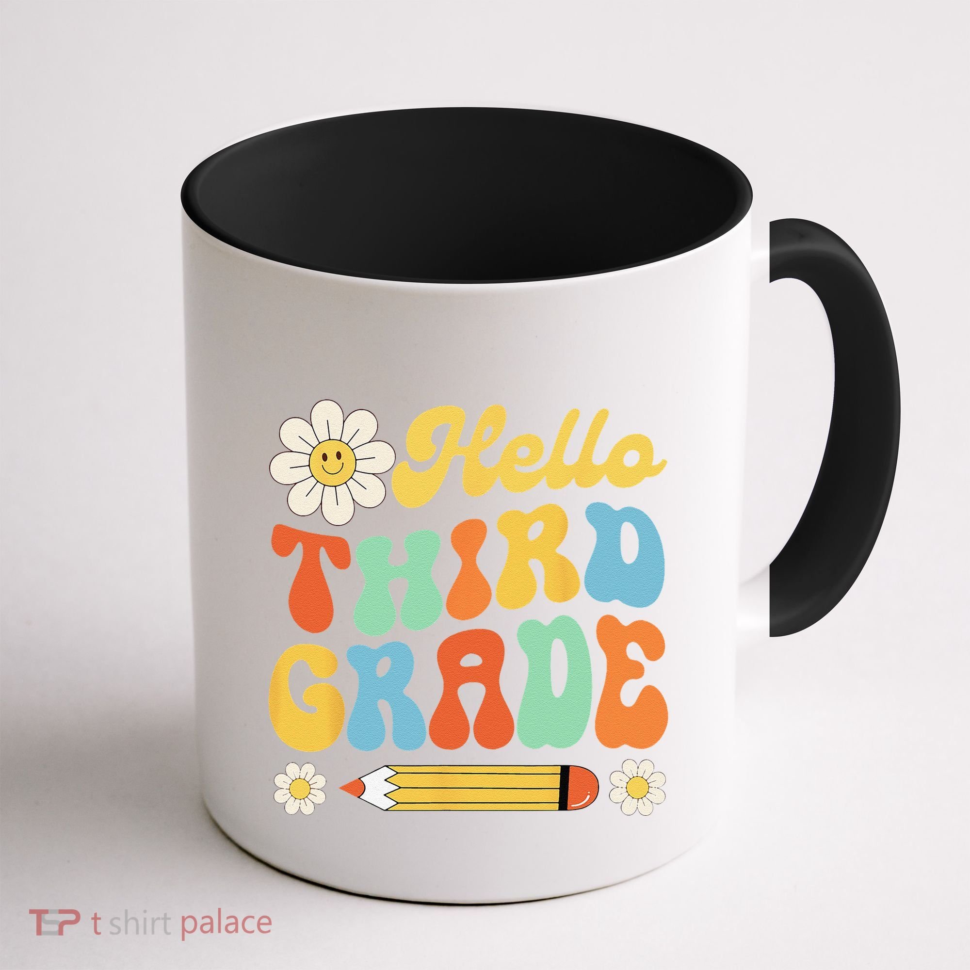 Hello Third 3rd Grade Back To School Teachers Coffee Mug