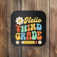 Hello Third 3rd Grade Back To School Teachers Coaster thumb 0