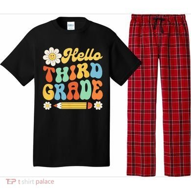 Hello Third 3rd Grade Back To School Teachers Pajama Set