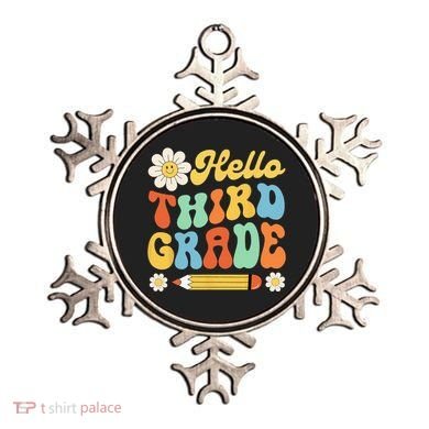 Hello Third 3rd Grade Back To School Teachers Ornament