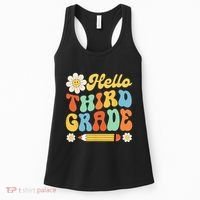 Hello Third 3rd Grade Back To School Teachers Women's Tank Top thumb 0