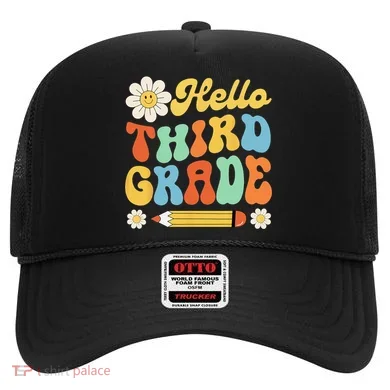 Hello Third 3rd Grade Back To School Teachers Hat
