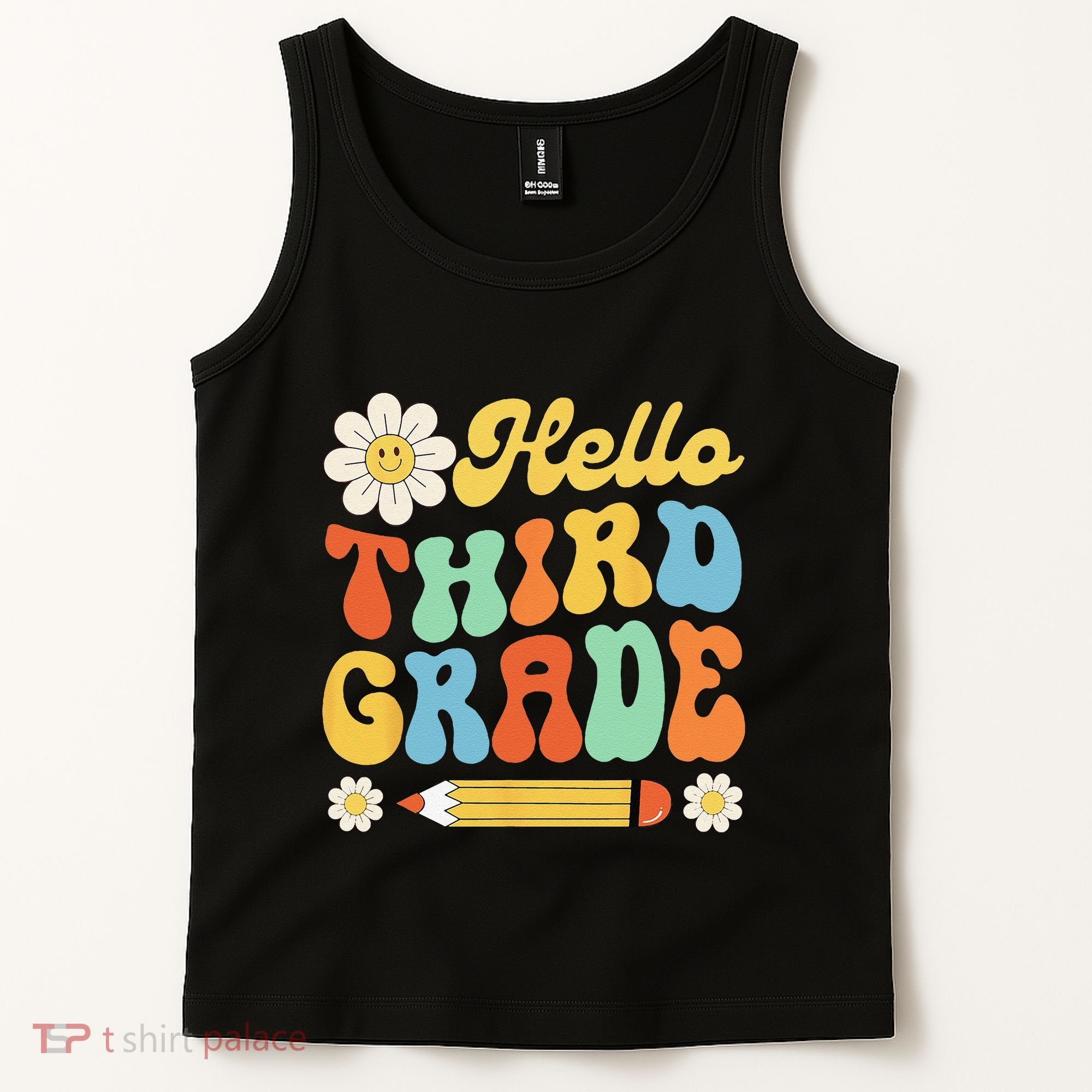 Hello Third 3rd Grade Back To School Teachers Tank Top