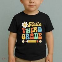 Hello Third 3rd Grade Back To School Teachers Toddler T-Shirt thumb 2