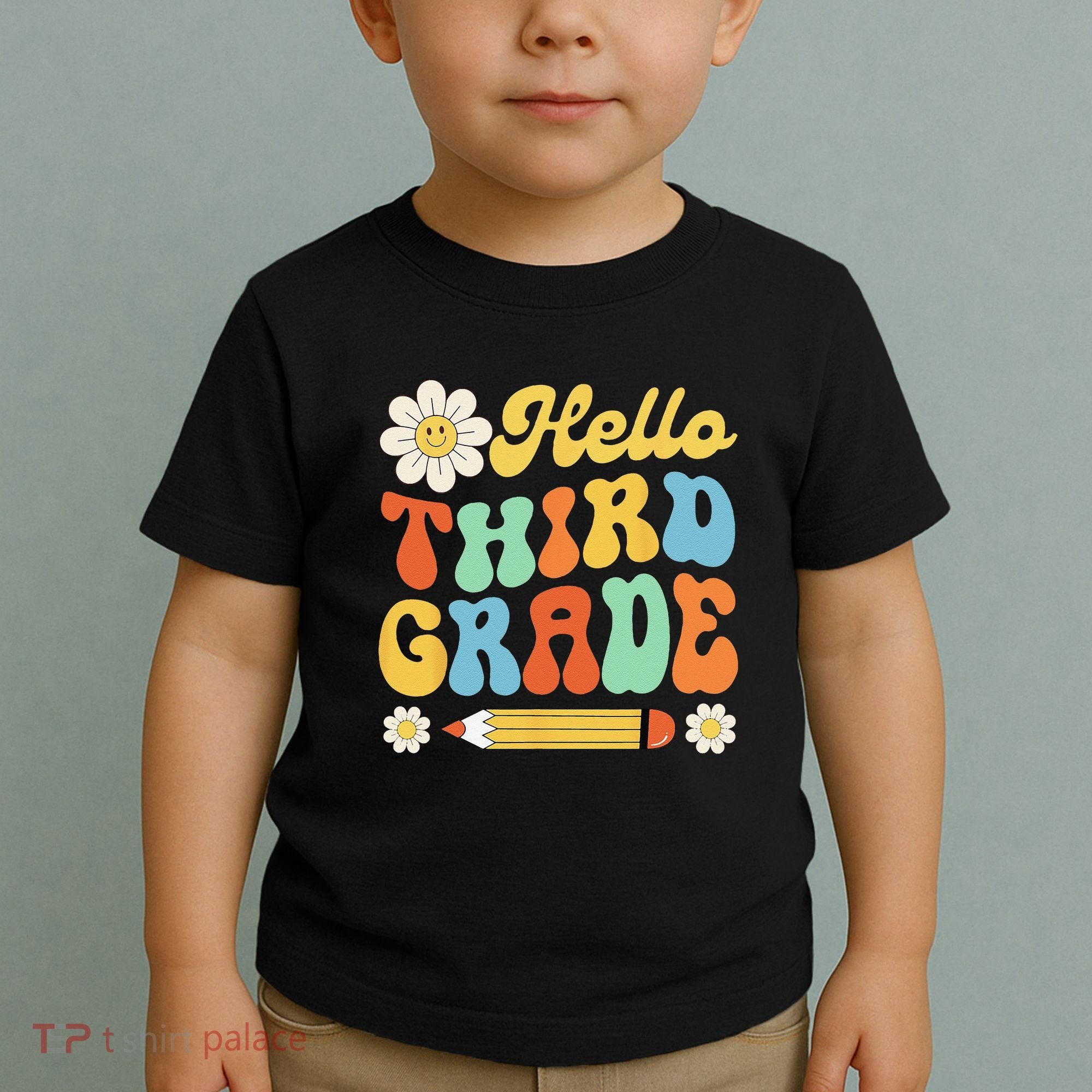 Hello Third 3rd Grade Back To School Teachers Toddler T-Shirt