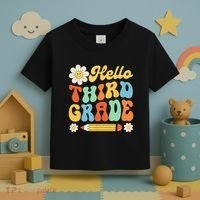 Hello Third 3rd Grade Back To School Teachers Toddler T-Shirt thumb 3