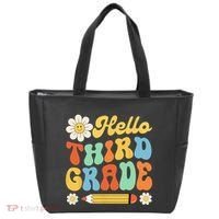Hello Third 3rd Grade Back To School Teachers Tote Bag thumb 0
