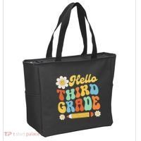 Hello Third 3rd Grade Back To School Teachers Tote Bag thumb 2