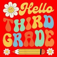 Hello Third 3rd Grade Back To School Teachers Santa Hat thumb 1