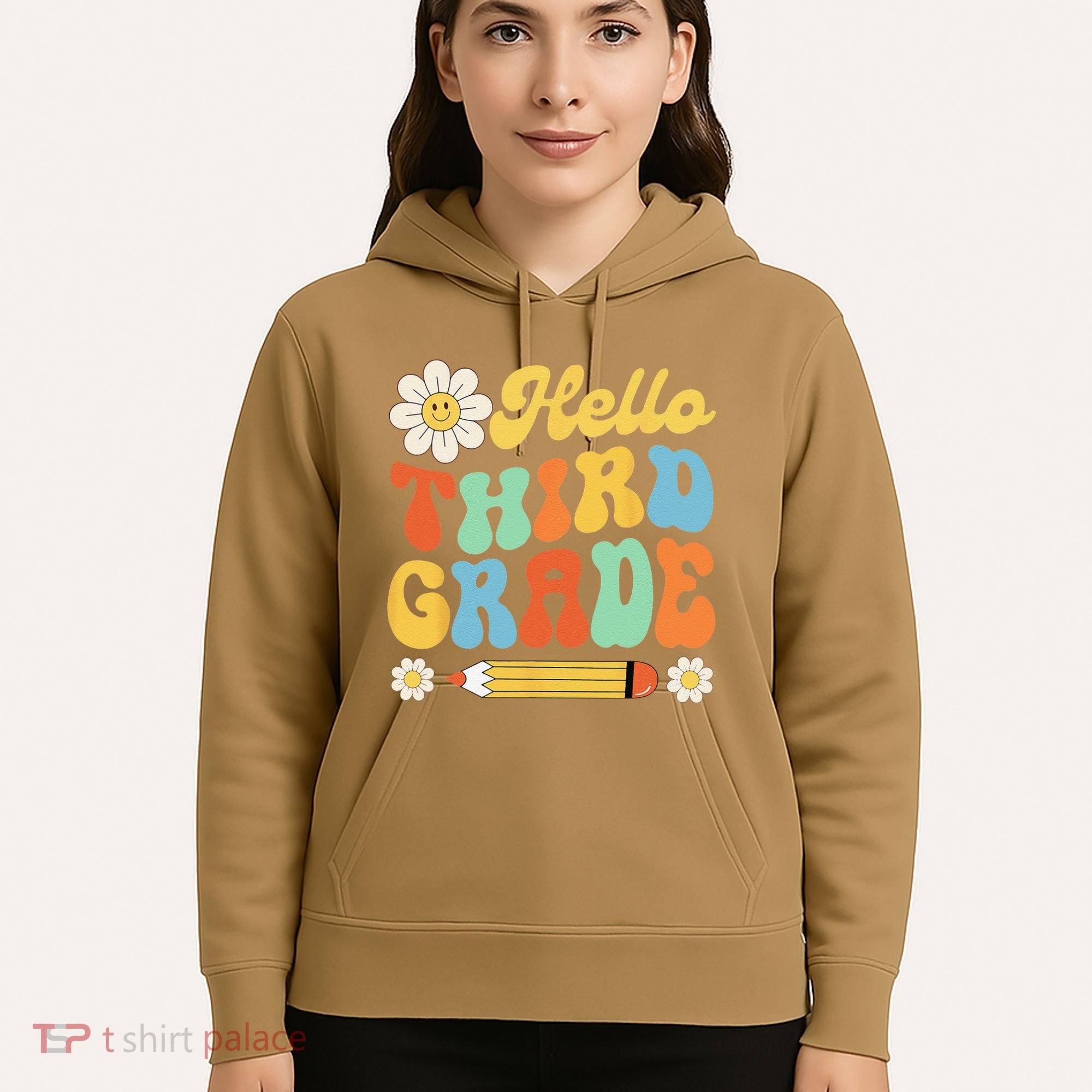 Hello Third 3rd Grade Back To School Teachers Hoodie