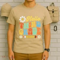 Hello Third 3rd Grade Back To School Teachers T-Shirt thumb 6