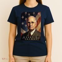 Harry Truman 33rd President Of The United States Portrait T-Shirt thumb 4