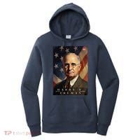 Harry Truman 33rd President Of The United States Portrait Women's Hoodie thumb 0