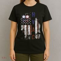 Hvac Techniacian American Flag Usa Vintage Gift T-Shirt thumb 4