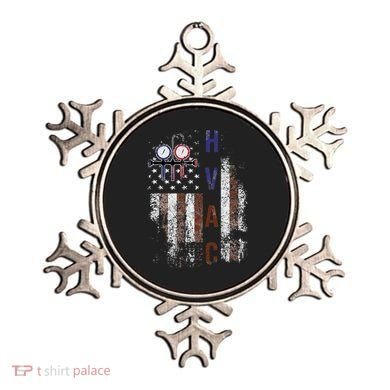 Hvac Techniacian American Flag Usa Vintage Gift Ornament