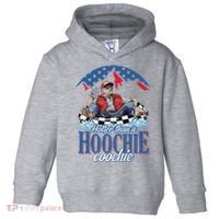 Hotter Than A Hoochie Trump Coochie Viral Trump Summer Vibes Toddler Hoodie thumb 0