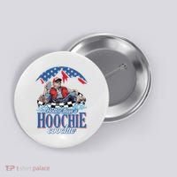 Hotter Than A Hoochie Trump Coochie Viral Trump Summer Vibes Button thumb 0