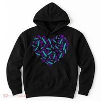 Heart Teal And Purple Ribbon Suicide Prevention Awareness Hoodie thumb 0