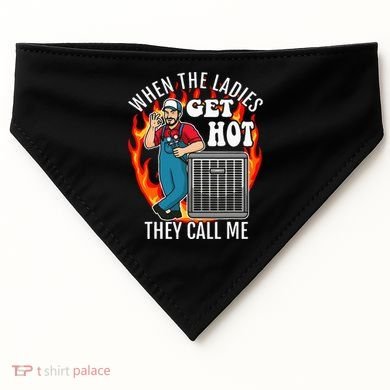 Hvac Technician Air Conditioning Engineer Tech USA-Made Doggie Bandana