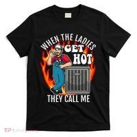 Hvac Technician Air Conditioning Engineer Tech T-Shirt thumb 0