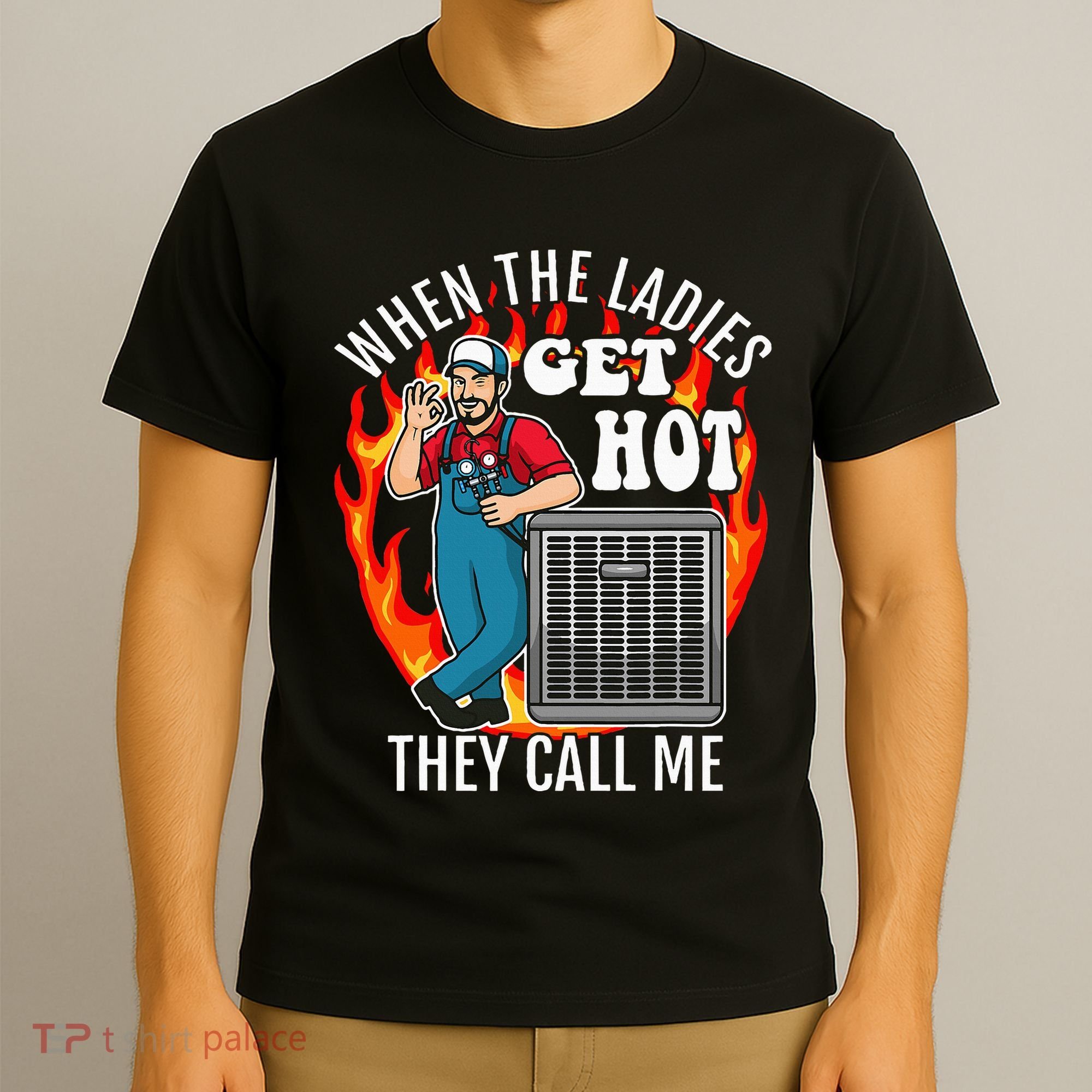 Hvac Technician Air Conditioning Engineer Tech T-Shirt