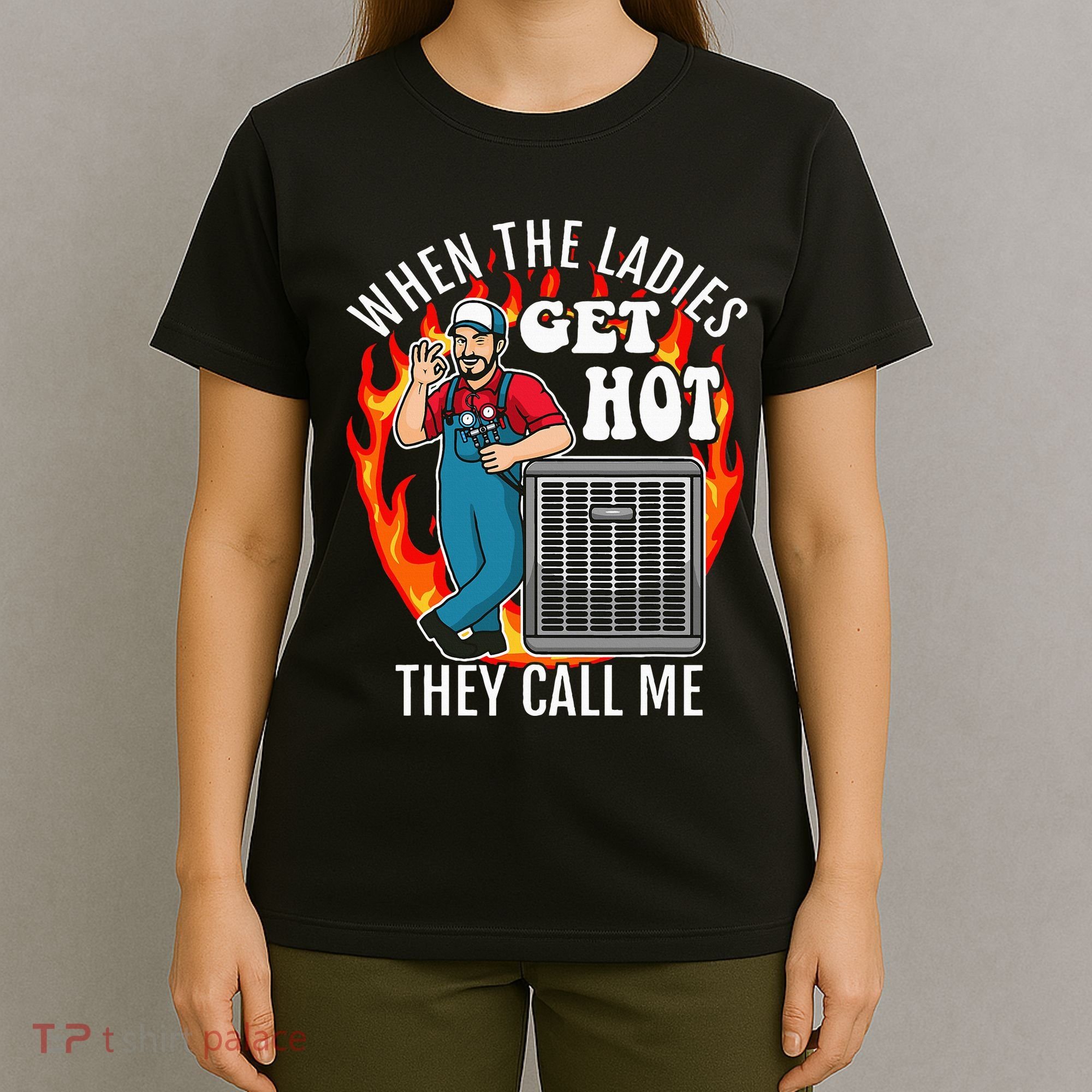 Hvac Technician Air Conditioning Engineer Tech T-Shirt