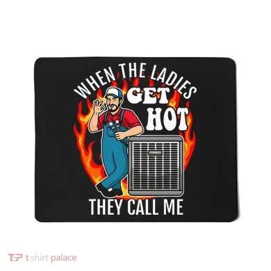 Hvac Technician Air Conditioning Engineer Tech Mousepad