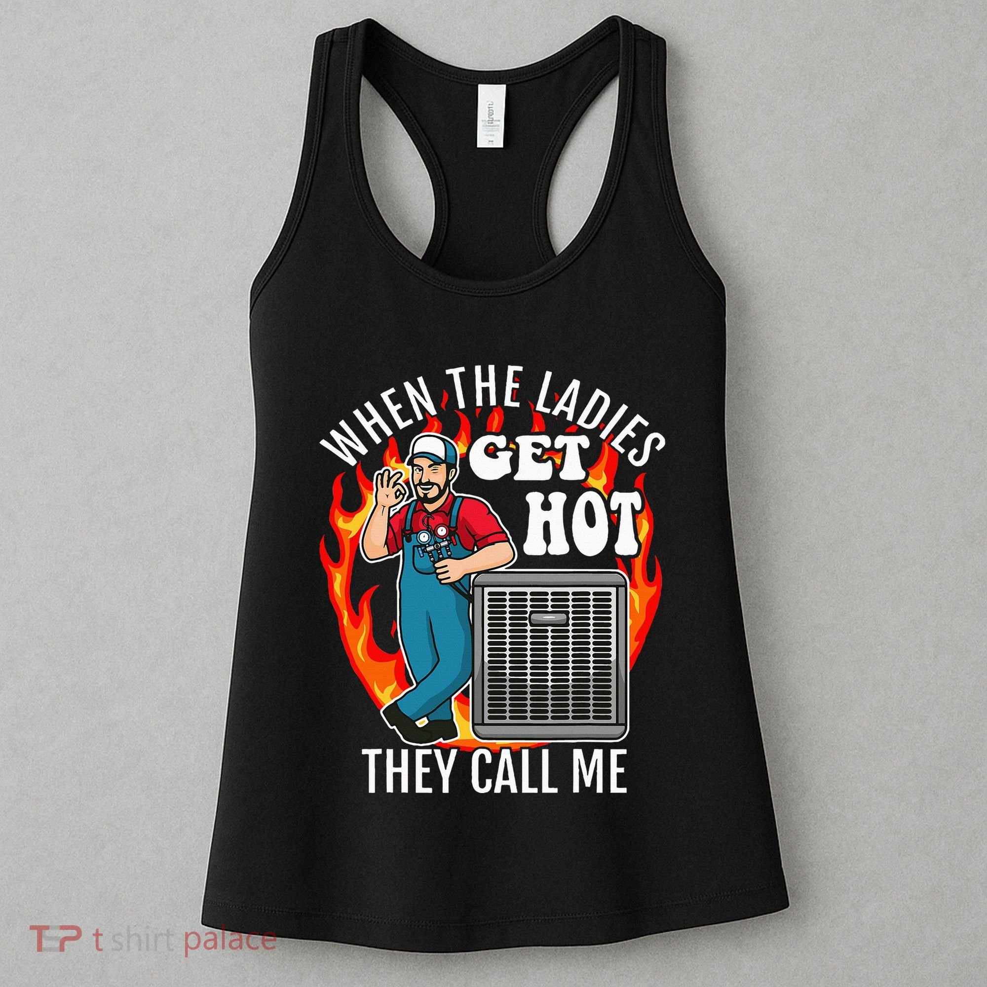 Hvac Technician Air Conditioning Engineer Tech Women's Tank Top