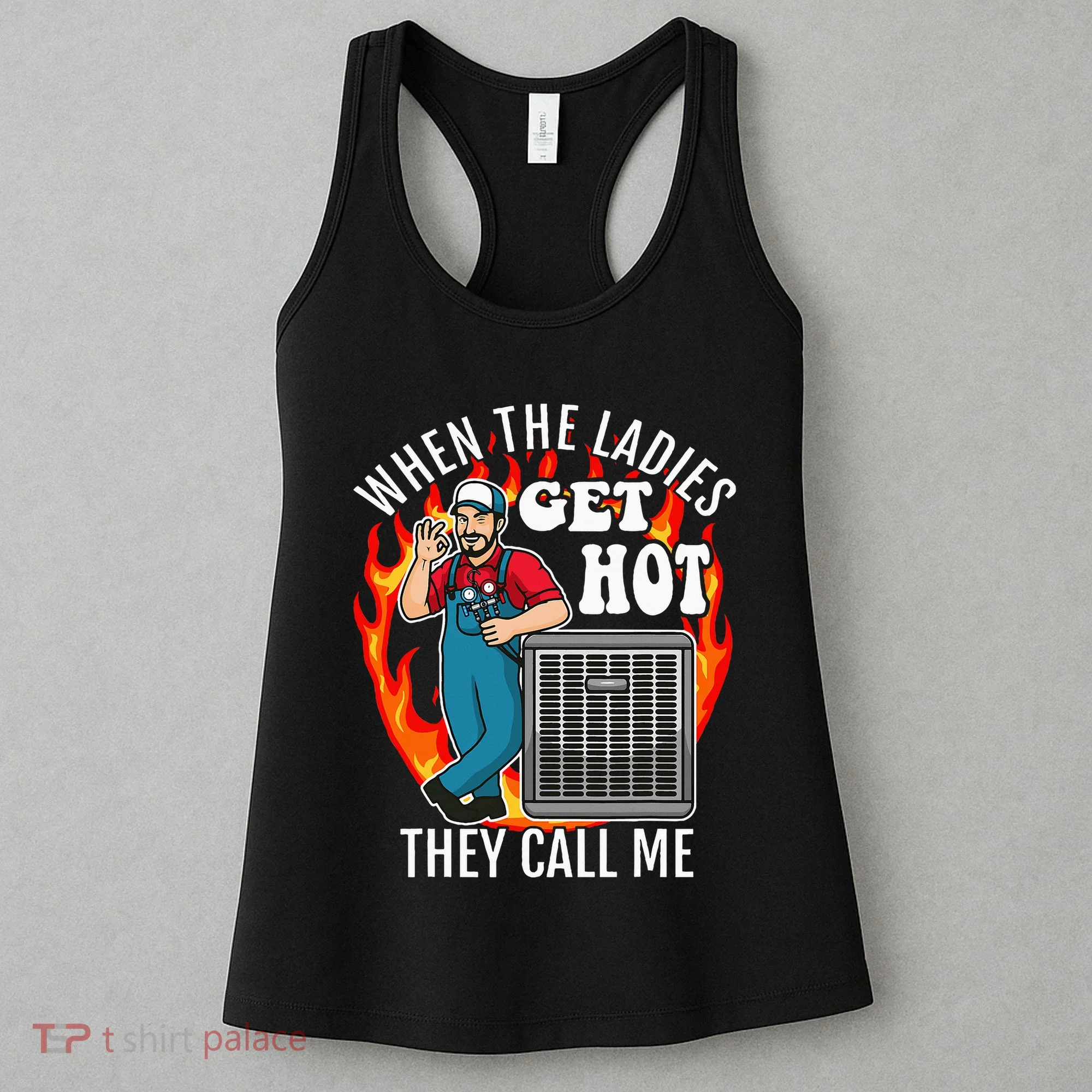 Hvac Technician Air Conditioning Engineer Tech Women's Tank Top