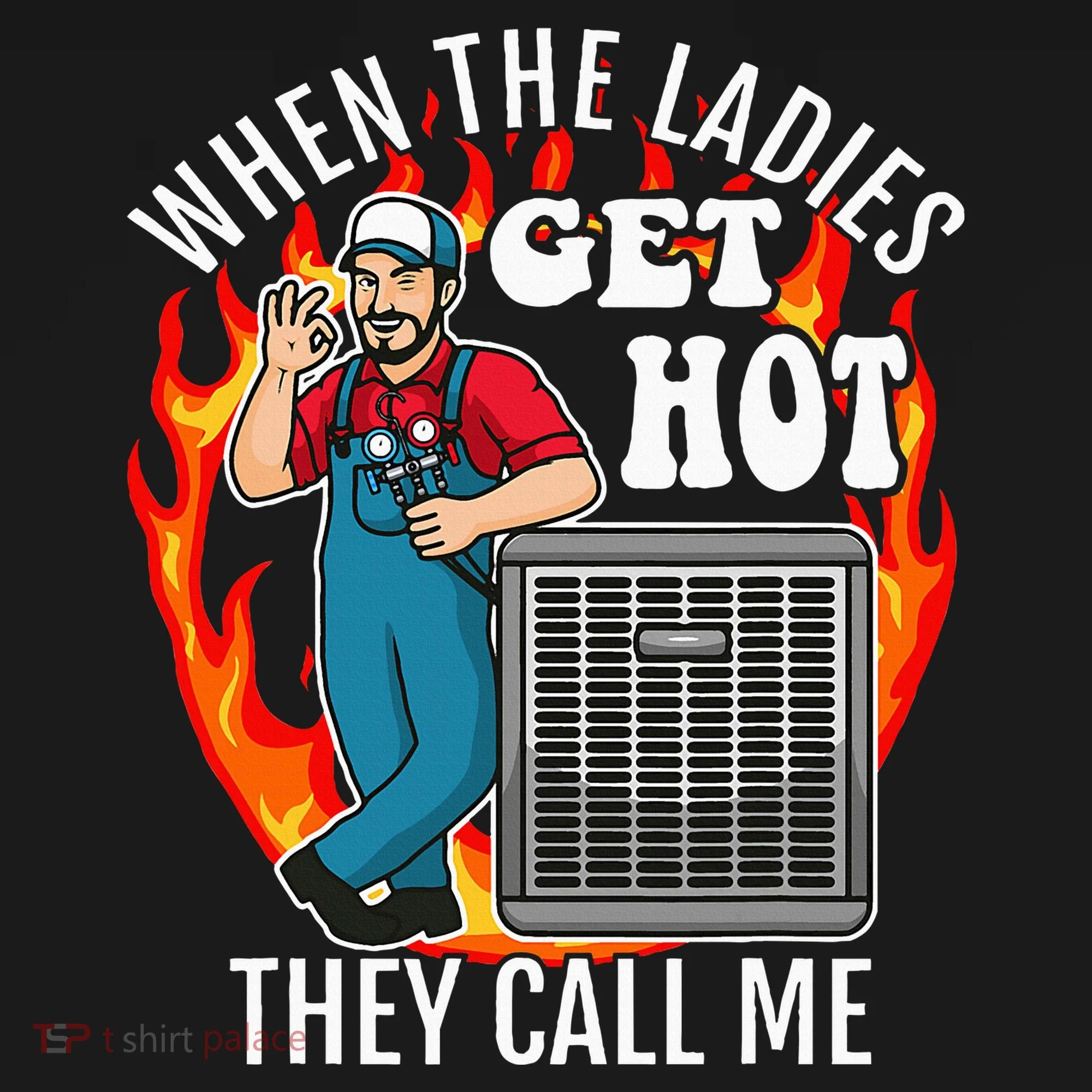 Hvac Technician Air Conditioning Engineer Tech Baby Bodysuit