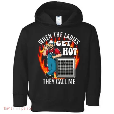 Hvac Technician Air Conditioning Engineer Tech Toddler Hoodie