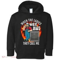 Hvac Technician Air Conditioning Engineer Tech Toddler Hoodie thumb 0
