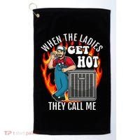 Hvac Technician Air Conditioning Engineer Tech Golf Towel thumb 0