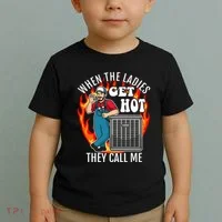 Hvac Technician Air Conditioning Engineer Tech Toddler T-Shirt thumb 2