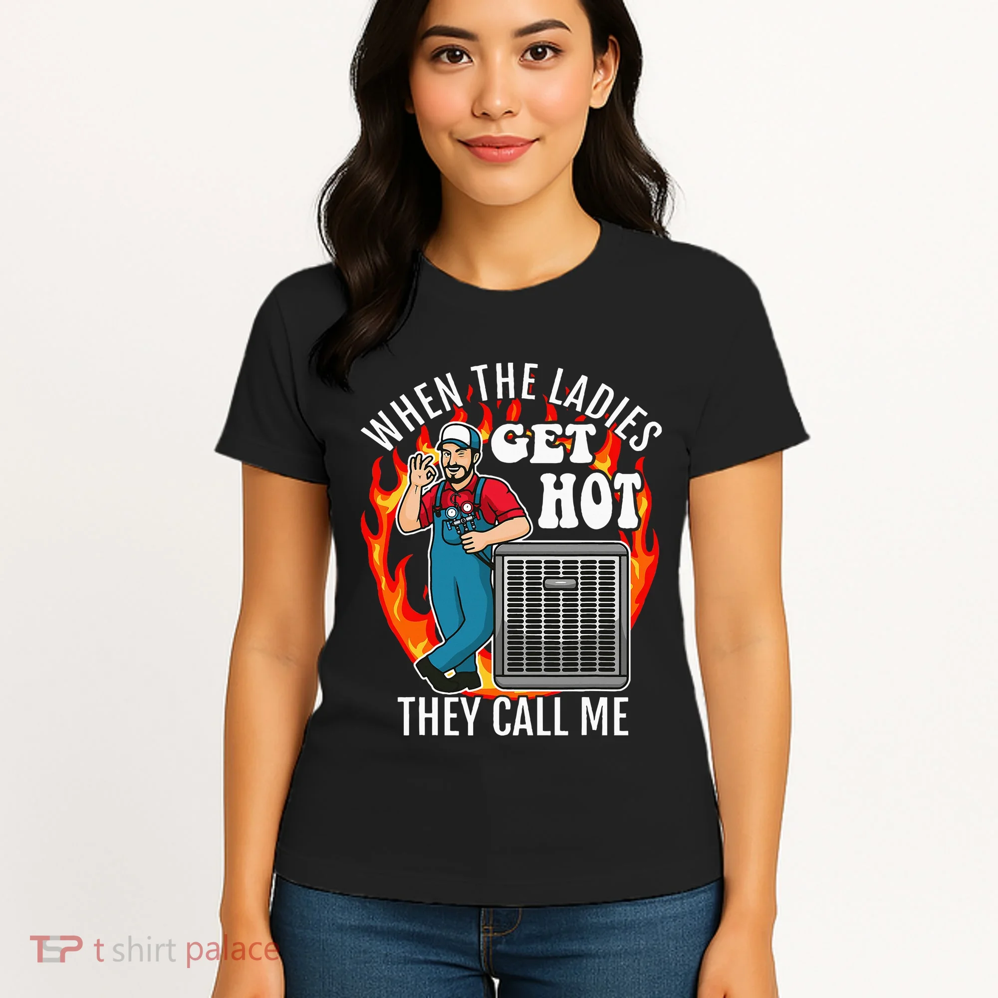 Hvac Technician Air Conditioning Engineer Tech Women's T-Shirt