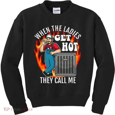 Hvac Technician Air Conditioning Engineer Tech Kids Sweatshirt