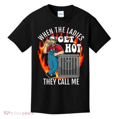 Hvac Technician Air Conditioning Engineer Tech Kids T-Shirt