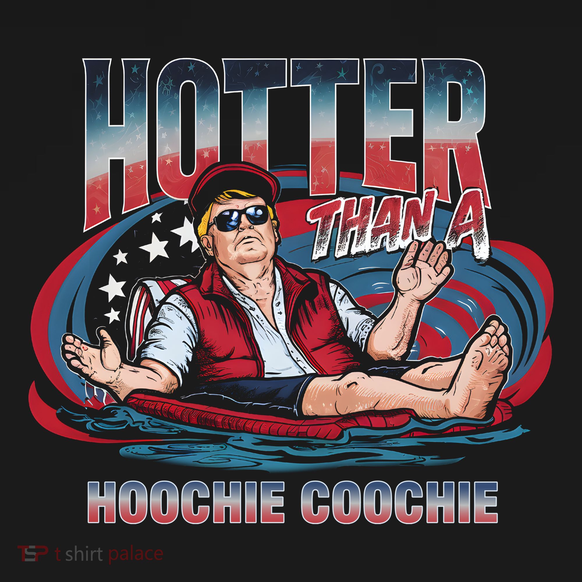 Hotter Than A Hoochie Coochie Funny Trump Perfect Gift Visor