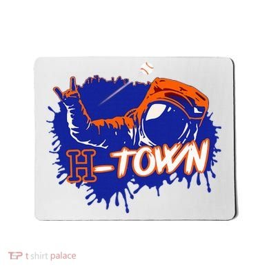 Houston Texas Astronaut H Town Hand Sign Houston Baseball Mousepad