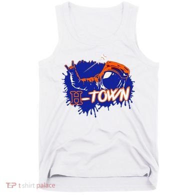 Houston Texas Astronaut H Town Hand Sign Houston Baseball Tank Top