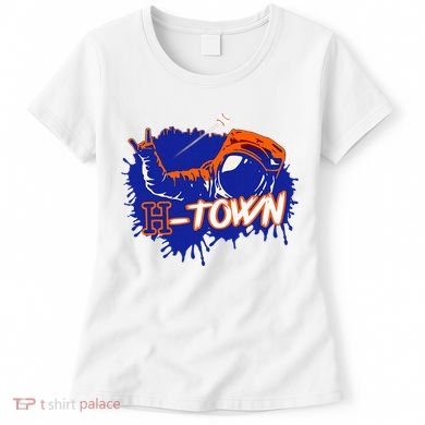 Houston Texas Astronaut H Town Hand Sign Houston Baseball Women's T-Shirt