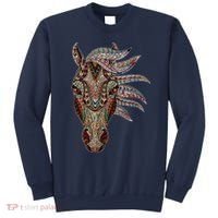 Horse Tribal Abstract Art Native American Geometric Horse Sweatshirt thumb 0