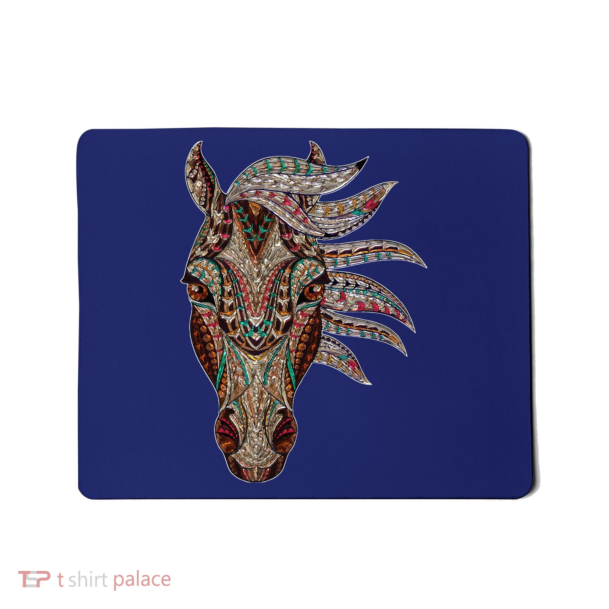 Horse Tribal Abstract Art Native American Geometric Horse Mousepad