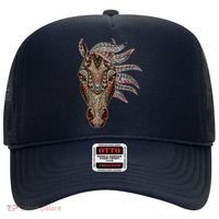 Horse Tribal Abstract Art Native American Geometric Horse Hat thumb 0
