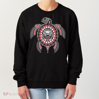 Haida Turtle American Indian Native America Indigenous Women's Sweatshirt