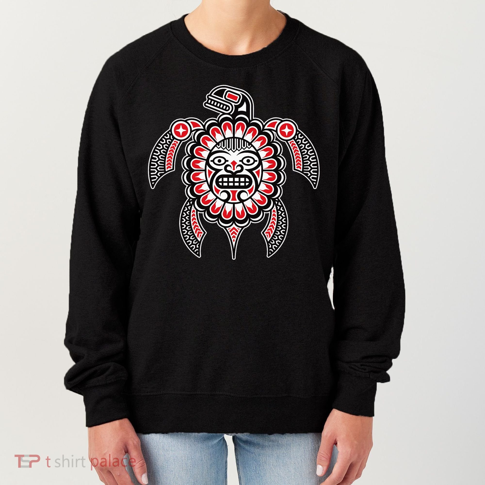 Haida Turtle American Indian Native America Indigenous Women's Sweatshirt
